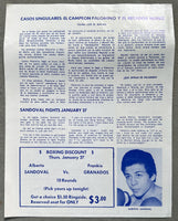 PALOMINO, CARLOS-ARMANDO MUNIZ SIGNED OFFICIAL PROGRAM (1977-SIGNED BY PALOMINO & MUNIZ)