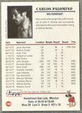 PALOMINO, CARLOS SIGNED KAYO BOXING CARD (1991)