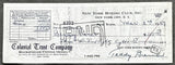 PARET, BENNY "KID" SIGNED CHECK (1959-ALSO SIGNED BY TEDDY BRENNER)