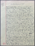 PASTRANO, WILLIE HAND WRITTEN & SIGNED TEN PAGE DOCUMENT ON WINNING THE LIGHT HEAVYWEIGHT TITLE (JSA AUTHENTICATED)