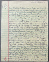 PASTRANO, WILLIE HAND WRITTEN & SIGNED TEN PAGE DOCUMENT ON WINNING THE LIGHT HEAVYWEIGHT TITLE (JSA AUTHENTICATED)