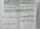 PAATERSON, FLOYD SIGNED SUPPLEMENTAL CONTRACT (1959-BRIAN LONDON FIGHT)