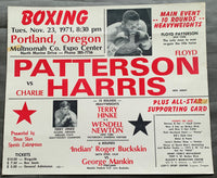 PATTERSON, FLOYD-CHARLIE HARRIS ON SITE POSTER (1971)