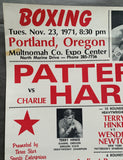 PATTERSON, FLOYD-CHARLIE HARRIS ON SITE POSTER (1971)
