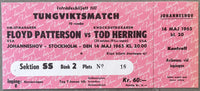 PATTERSON, FLOYD-TOD HERRING FULL TICKET (1965)