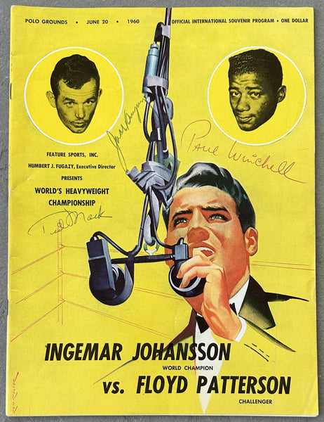 PATTERSON, FLOYD-INGEMAR JOHANSSON II SIGNED OFFICIAL PROGRAM (1960-SIGNED BY JACK DEMPSEY)