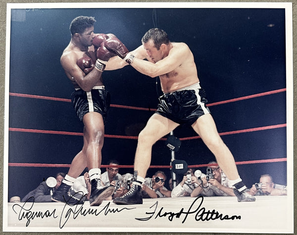PATTERSON, FLOYD-INGEMAR JOHANSSON SIGNED PHOTO (1961)