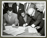 PATTERSON, FLOYD & BRIAN LONDON ORIGINAL TYPE 1 PHOTOGRAPH (1959-SIGNING CONTRACTS)
