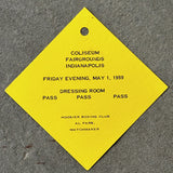 PATTERSON, FLOYD-BRIAN LONDON DRESSING ROOM PASS (1959)