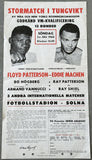 PATTERSON, FLOYD-EDDIE MACHEN ON SITE POSTER/BROADSIDE (1964)