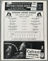 PATTERSON, FLOYD-WILLIE TROY OFFICIAL PROGRAM (1955)