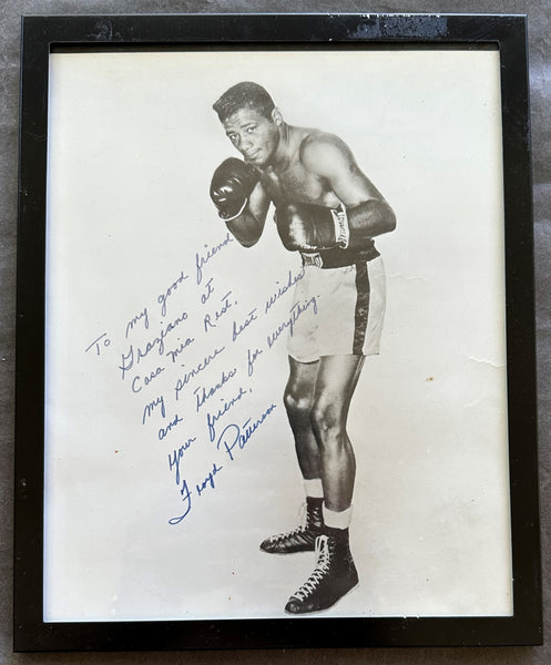 PATTERSON, FLOYD SIGNED PHOTO (FROM GRAZIANO'S RESTAURANT AT BOXING HALL OF FAME)