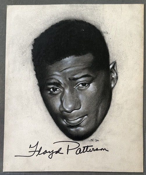 PATTERSON, FLOYD SIGNED CHARCOAL ART