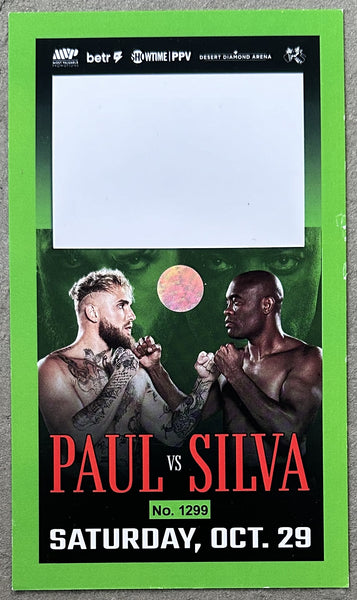 JAKE PAUL-ANDERSON SILVA ON SITE CREDENTIAL (2022)