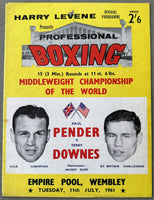 PENDER, PAUL-TERRY DOWNES OFFICIAL PROGRAM (1961)