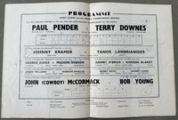 PENDER, PAUL-TERRY DOWNES OFFICIAL PROGRAM (1961)