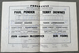 PENDER, PAUL-TERRY DOWNES OFFICIAL PROGRAM (1961)