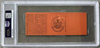 PEP, WILLIE-RAY FAMECHON FULL UNUSED TICKET (1950-PSA/DNA VG-EX 4)