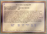 PEP, WILLIE SIGNED BOXING HALL OF FAME CARD