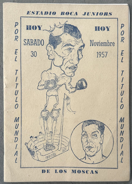 PEREZ, PASCUAL-YOUNG MARTIN OFFICIAL PROGRAM (1957)