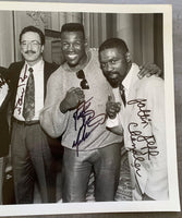 PHILADELPHIA HALL OF FAMERS SIGNED LARGE FORMAT PHOTO (MONTGOMERY, JOHNSON, PELTZ, MUHAMMAD, CHANDLER)