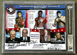 INTERNATIONAL BOXING HALL OF FAME SIGNED INDUCTION PHOTOGRAPH (2016-PINTOR-ZAPATA-BECKETT)