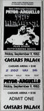 PRYOR, AARON-ALEXIS ARGUELLO II ON SITE FULL TICKET (1983)