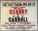 QUARRY, MIKE-HAL T.N.T. CARROLL ON SITE POSTER (1973)