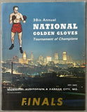 QUARRY, JERRY-LYNN FARR GOLDEN GLOVES SEMI FINALS OFFICIAL PROGRAM (1965)