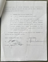 RAHMAN, HASIM & CEDRIC KUSHNER SIGNED FIGHT CONTRACT (1999-OLEG MASKAEV FIGHT)