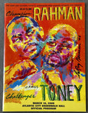 RAHMAN, HASIM-JAMES "LIGHTS OUT" TONEY OFFICIAL PROGRAM (2006)