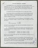 RAHMAN, HASIM SIGNED PROMOTIONAL CONTRACT (1995-JSA)