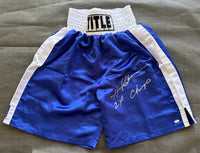 RAHMAN, HASIM SIGNED BOXING TRUNKS (SCHWARTZ SPORTS AUTHENTICATED)