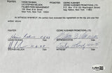RAHMAN, HASIM SIGNED PROMOTIONAL CONTRACT (1995-JSA)