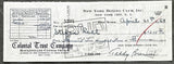 REDL, STEFAN SIGNED PAYROLL CHECK (1958)
