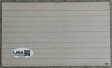 REED, WILLIS SIGNED INDEX CARD (JSA)