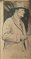 RICKARD, TEX ORIGINAL CARTOON ART BY BOB EDGREN