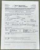 ROACH, FREDDIE SIGNED NEW YORK STATE TRAINERS LICENSE APPLICATION (2018)