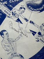 ROBINSON, SUGAR RAY-CARMEN BASILIO II OFFICIAL PROGRAM (1958-SIGNED BY BASILIO)