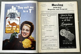 ROBINSON, SUGAR RAY-TOMMY BELL OFFICIAL PROGRAM (1946-ROBINSON WINS WELTERWEIGHT TITLE)