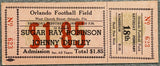 ROBINSON, SUGAR RAY-JOHNNY DUDLEY ON SITE FULL TICKET (1950)