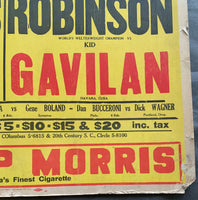 ROBINSON, SUGAR RAY-KID GAVILAN & IKE WILLIAMD-JESSE FLORES ON SITE POSTER (1948)