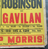 ROBINSON, SUGAR RAY-KID GAVILAN & IKE WILLIAMD-JESSE FLORES ON SITE POSTER (1948)