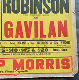 ROBINSON, SUGAR RAY-KID GAVILAN & IKE WILLIAMD-JESSE FLORES ON SITE POSTER (1948)