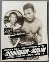 ROBINSON, SUGAR RAY-JOEY MAXIM ORIGINAL ADVERTISING POSTER (1952)