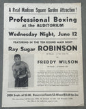 ROBINSON, SUGAR RAY-FREDDY WILSON ON SITE POSTER (1946)