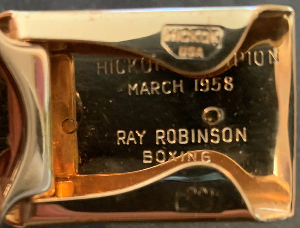 ROBINSON, SUGAR RAY HICKOK AWARD BELT (MARCH 1958)