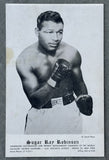 ROBINSON, SUGAR RAY SIGNED PHOTO POSTCARD