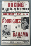RODRIGUEZ, LUIS-YAMA BAHAMA SIGNED ON SITE POSTER (1960-SIGNED BY RODRIGUEZ)