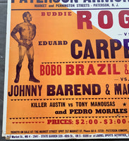 ROGERS, BUDDY-EDUARD CARPENTIER & BOBO BRAZIL & DORY DIXON vs. MAGNIFICENT MAURACE & HANDSOME JOHNNY BAREND ON SITE POSTER (1963)